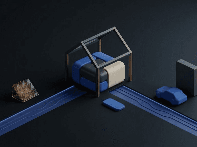 Abstracte dark Nordic illustratie van Sisu als lokale huisagent voor energiebeheer via chat
